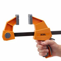 BORA Heavy-Duty 4-Piece Pistol Grip Clamp Set, 12 in. and 24 in. thumbnail 2