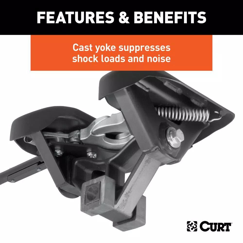 CURT A20 5th Wheel Hitch with R20 Roller and Ram OEM Puck System Adapter, 20,000 lbs. Capacity