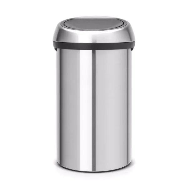 Brabantia 16 Gallon Matte Steel Fingerprint Proof Touch Top Trash Can
