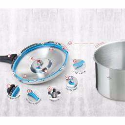 Kuhn Rikon Duromatic 5.3 Qt. Stainless Steel Stovetop Pressure Cooker thumbnail 3
