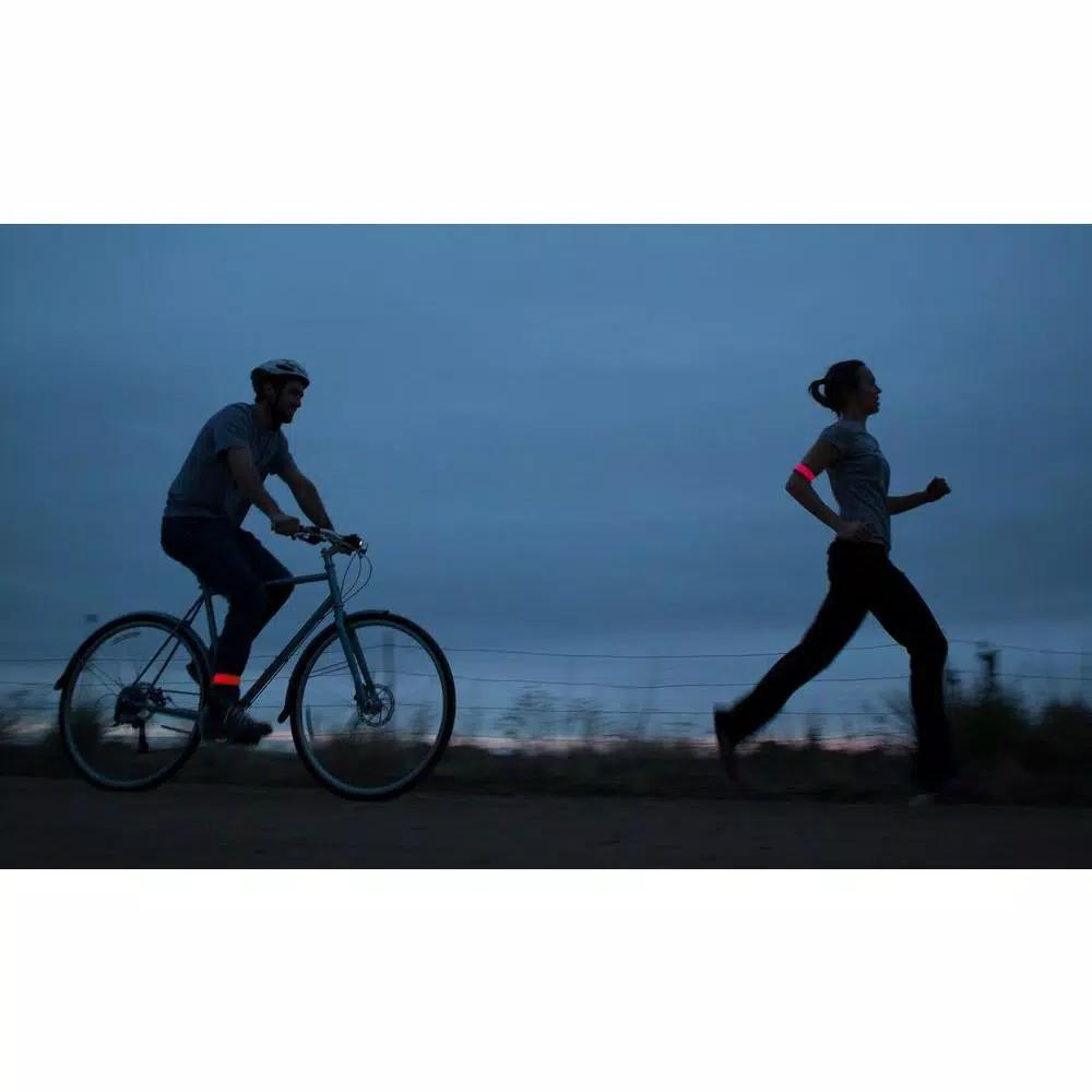 Nite Ize SlapLit Neon Yellow LED Slap Wrap - Reflective Nighttime Visibility Band