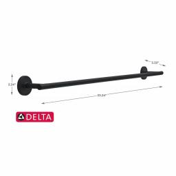 Delta Lyndall 30 in. Towel Bar, Matte Black thumbnail 5