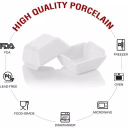 MALACASA 2.5 in. White Porcelain Ramekins Set of 12, Ceramic Souffle Dishes and Serving Bowls thumbnail 3