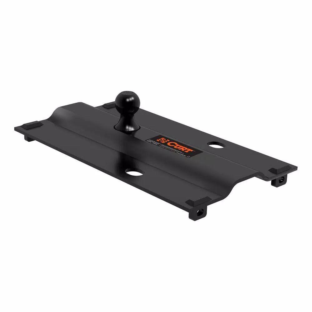 CURT Bent Plate 5th Wheel Rail Gooseneck Hitch with 2-5/16" Offset Ball
