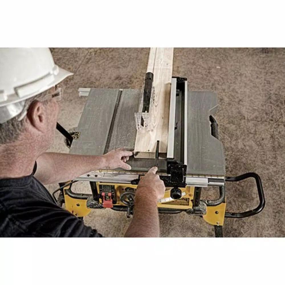 DEWALT 10 in. Job Site Table Saw with Rolling Stand & Bonus ATOMIC 20V MAX 1/2 in. Drill Driver Kit