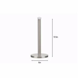 Jiallo Stainless Steel Free-Standing Paper Towel Holder, Weighted Base for Jumbo Rolls thumbnail 3