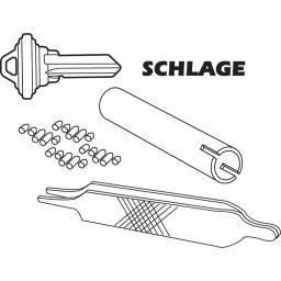 Prime-Line Re-Key A Lock Kit for Schlage Type C, 5-Pin Tumbler Set with 3 Pre-cut Keys thumbnail 2