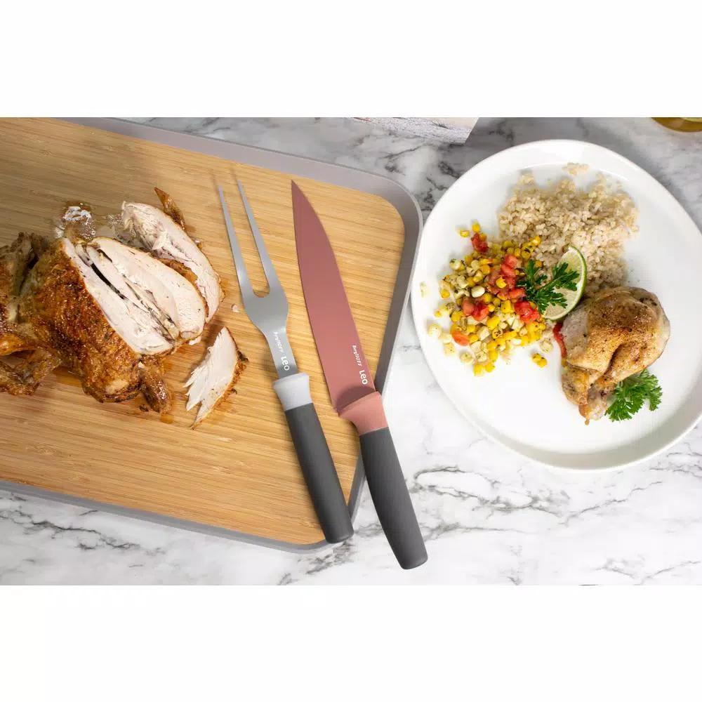BergHOFF Leo Grey Carving Fork - Stainless Steel with Non-Stick Coating