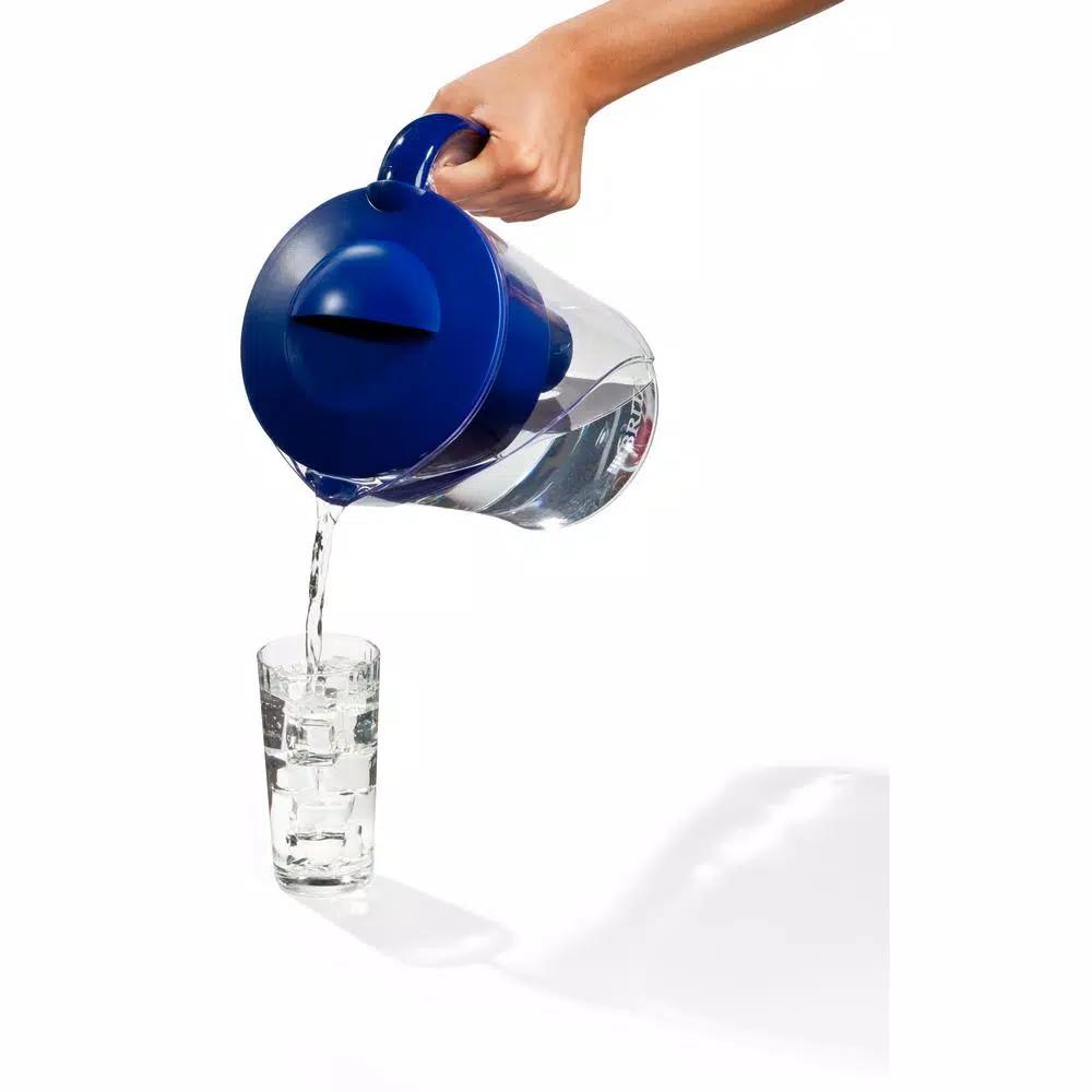 Brita Mist Water Filter Pitcher, 48 oz. Capacity, Dark Blue, BPA Free
