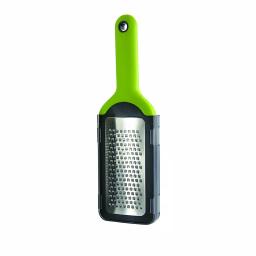 Simposh Stainless Steel Coarse Grater with Ergonomic Comfort Grip Handles and Safety Storage Lid thumbnail 1
