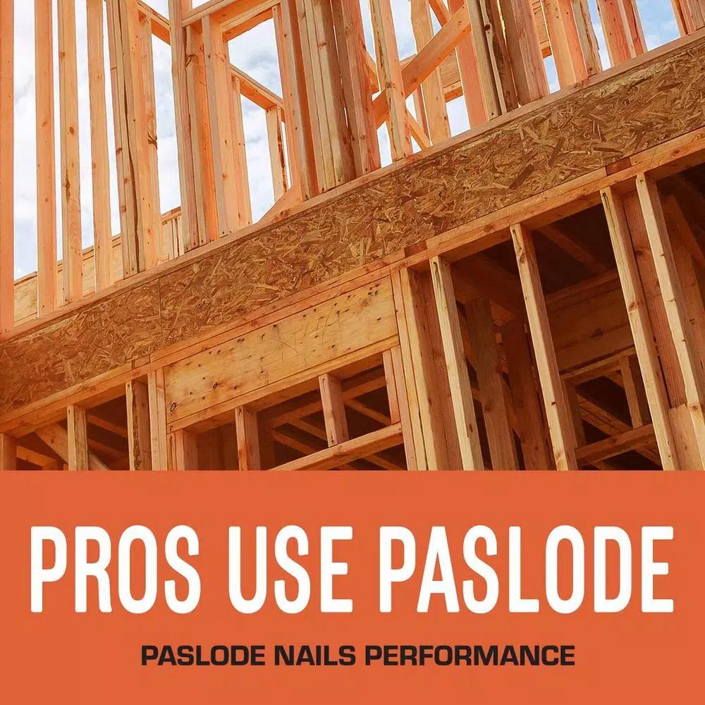 Paslode 30-Degree Brite Smooth Paper-Taped Framing Nails with Compact Framing Nailer Pallet Deal