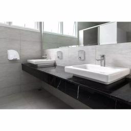 Alpine Industries 1200ml Stainless Steel Manual Liquid Soap Dispenser - Wall Mounted thumbnail 5