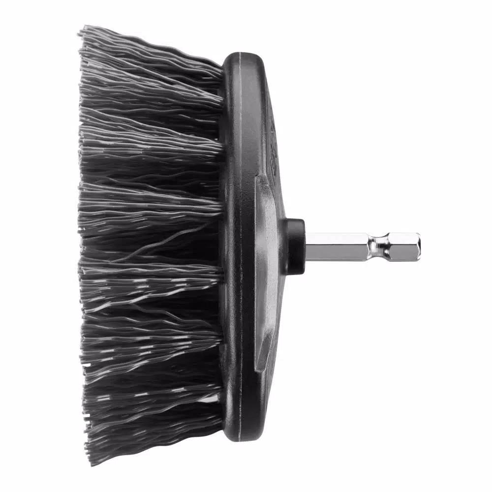 RYOBI Hard Bristle Brush Cleaning Kit, 2-Piece Hex Shank Set