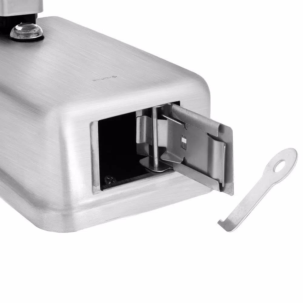 Alpine Industries 1200ml Stainless Steel Manual Liquid Soap Dispenser - Wall Mounted
