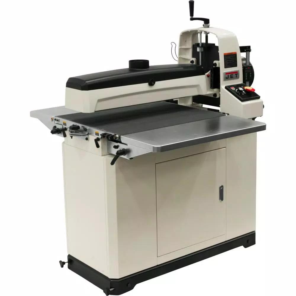 Jet JWDS-2550 115V Drum Sander with Closed Stand, 1.75 HP, Variable Speed