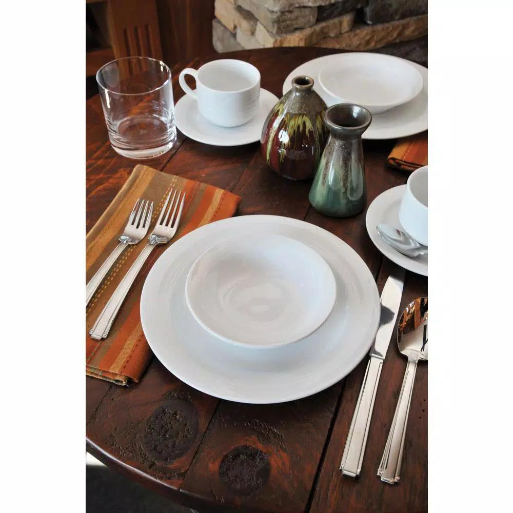 Oneida Glacier 7 oz. White Porcelain Creamers, Set of 12