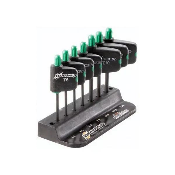 Bondhus TORX Flag Tool Set with ProGuard, 7-Piece Screwdriver Set