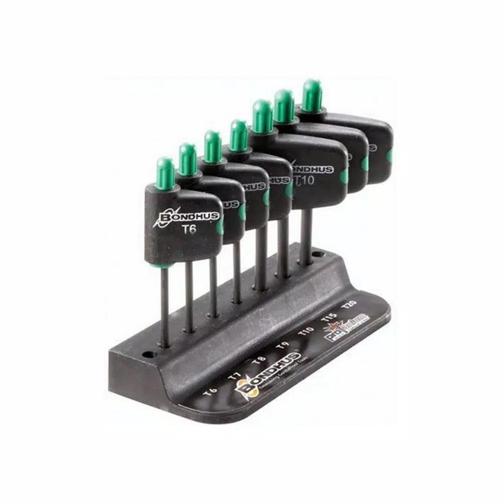 Bondhus TORX Flag Tool Set with ProGuard, 7-Piece Screwdriver Set