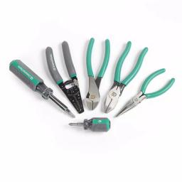 Commercial Electric 7-Piece Electrician's Tool Set with 6-Pocket Tool Pouch thumbnail 5
