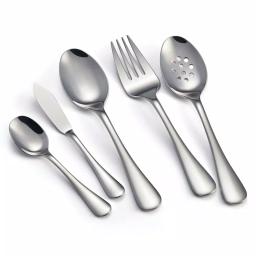 Tramontina Classic 45-Piece 18/10 Stainless Steel Flatware Set, Service for 8 thumbnail 2
