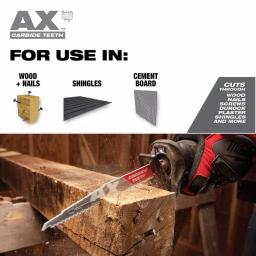 Milwaukee Hole Dozer 9-Piece Bi-Metal Hole Saw Set with AX Carbide Reciprocating Saw Blade thumbnail 4