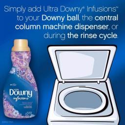 Downy Infusions Lavender Serenity Liquid Fabric Softener, 41 oz (48 Loads) thumbnail 4