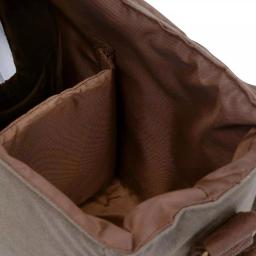 Legacy 64 oz. Waxed Canvas Insulated Double Growler Tote with Two Amber Glass Growlers thumbnail 2