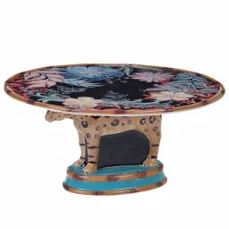 Certified International Exotic Jungle 3-D Ceramic Cake Stand, 12.25 in. thumbnail 1