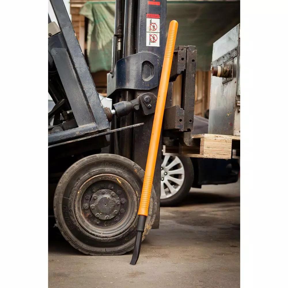 Nupla 46 in. Composite Fiberglass Non-Conductive Pry Bar with Single End and Curved End
