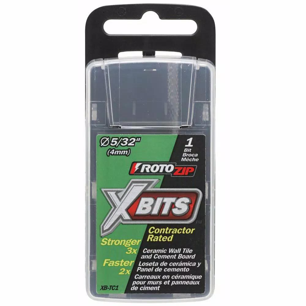 Rotozip X-Bit 5/32 in. Rotary Tool Tile Cutter Bit for Underlayment, Hardboard, and Cement Board