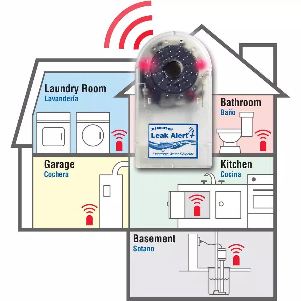 Zircon Leak Alert Plus Electronic Water Detector and Alarm