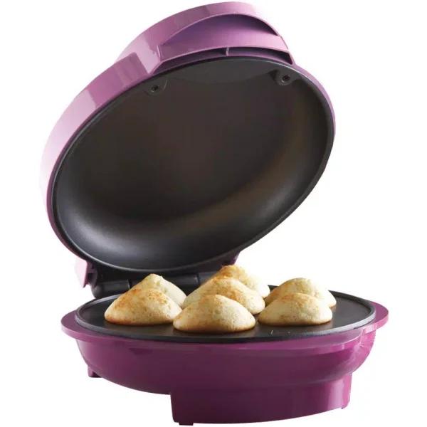 Brentwood Appliances TS-252 Mini Cupcake Maker, 7-Slot Nonstick Specialty Maker, Pink