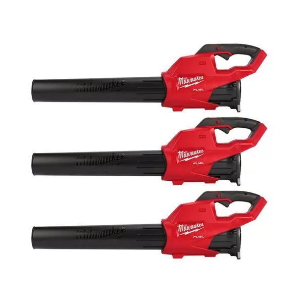 Milwaukee M18 FUEL 18V Brushless Cordless Handheld Blower, 450 CFM, 120 MPH (3-Pack, Tool-Only)