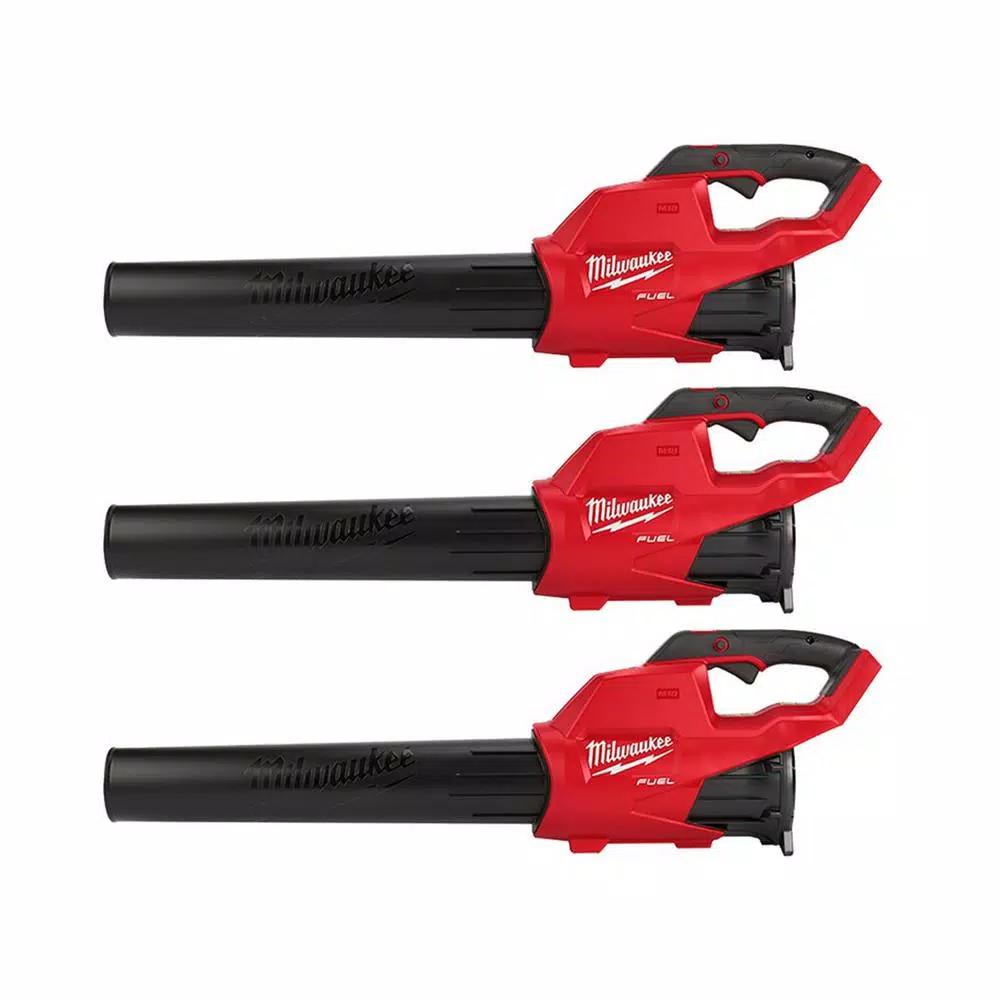 Milwaukee M18 FUEL 18V Brushless Cordless Handheld Blower, 450 CFM, 120 MPH (3-Pack, Tool-Only)