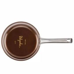 Ayesha Curry Ayesha Home Collection 3-Quart Aluminum Nonstick Saucepan with Glass Lid, Brown Sugar thumbnail 3