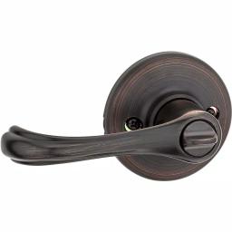 Kwikset Dorian Venetian Bronze Exterior Entry Door Lever with SmartKey Security thumbnail 2