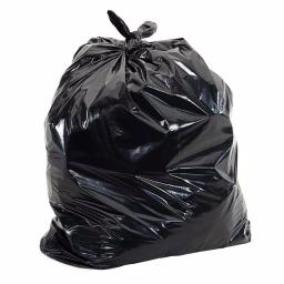 Aluf Plastics 55 Gal. Heavy-Duty Black Trash Bags, 2.0 mil, 100-Count thumbnail 1