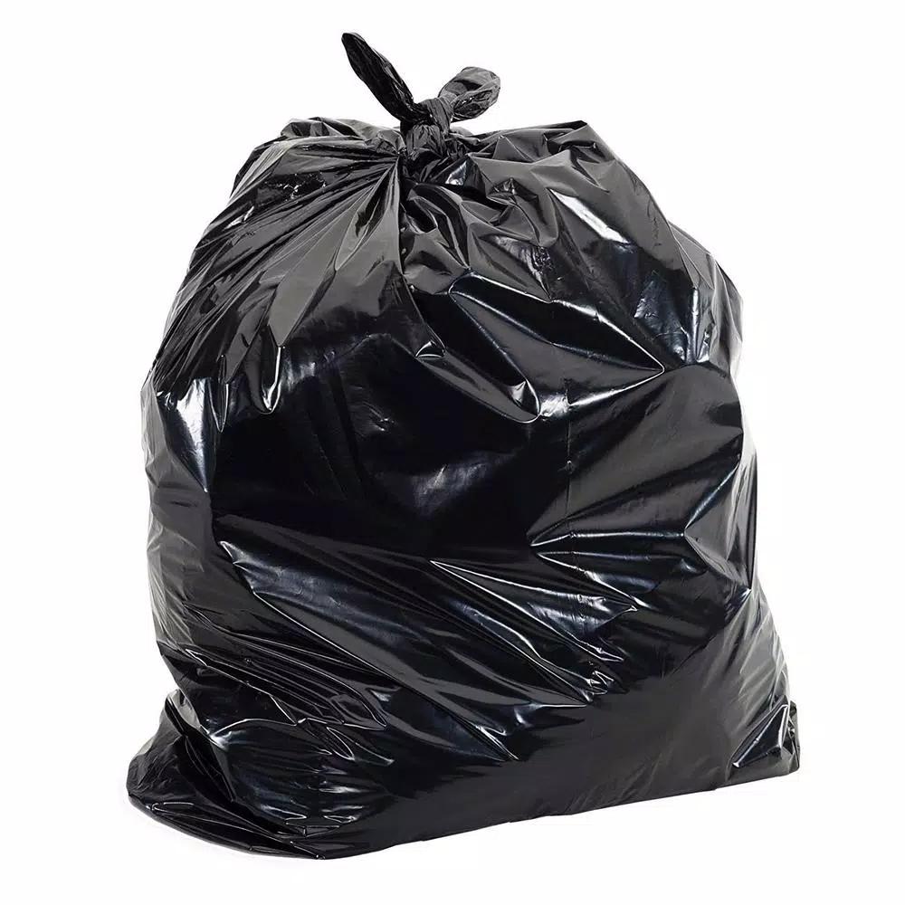 Aluf Plastics 55 Gal. Heavy-Duty Black Trash Bags, 2.0 mil, 100-Count
