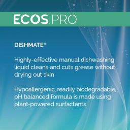 ECOS Pro Dishmate Manual Dishwashing Liquid, Grapefruit, 128 oz. thumbnail 4