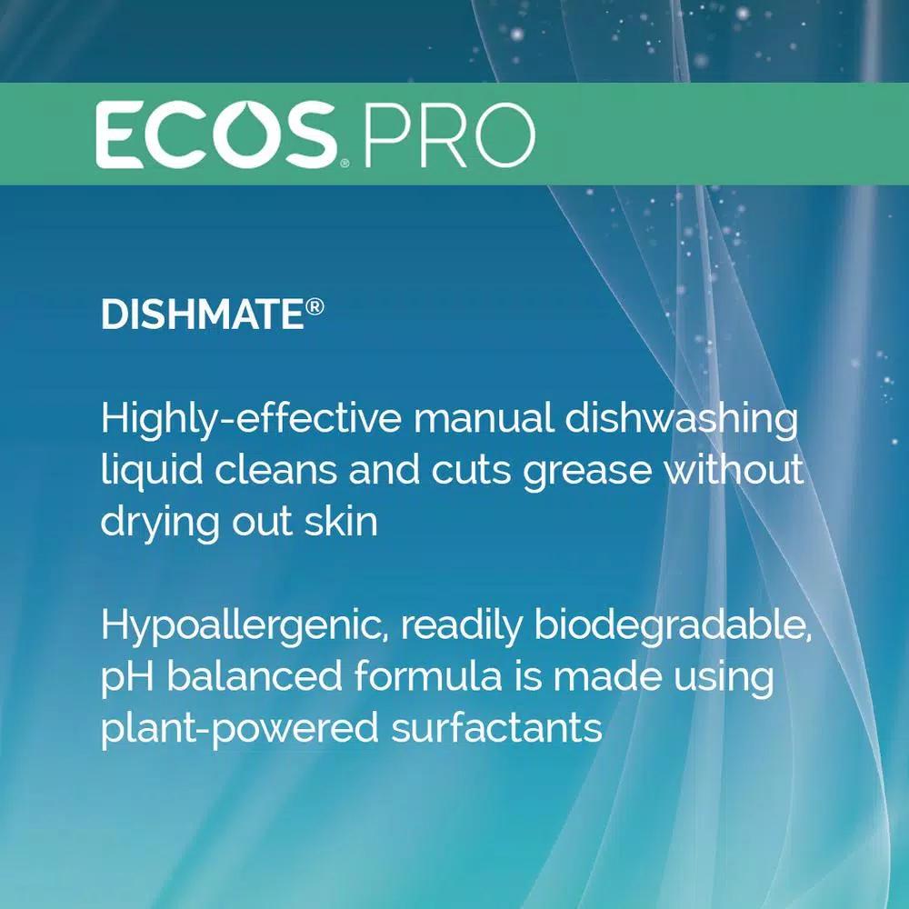 ECOS Pro Dishmate Manual Dishwashing Liquid, Grapefruit, 128 oz.