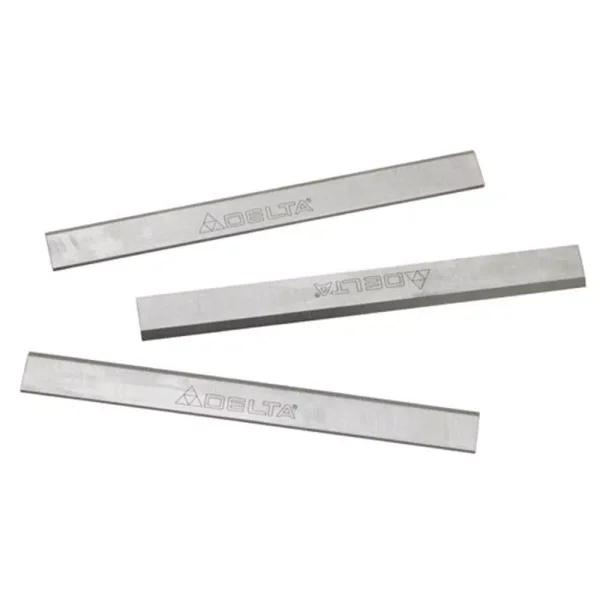 Delta 6 in. Industrial Jointer Knives, High Speed Steel Replacement Blades, 3-Pack