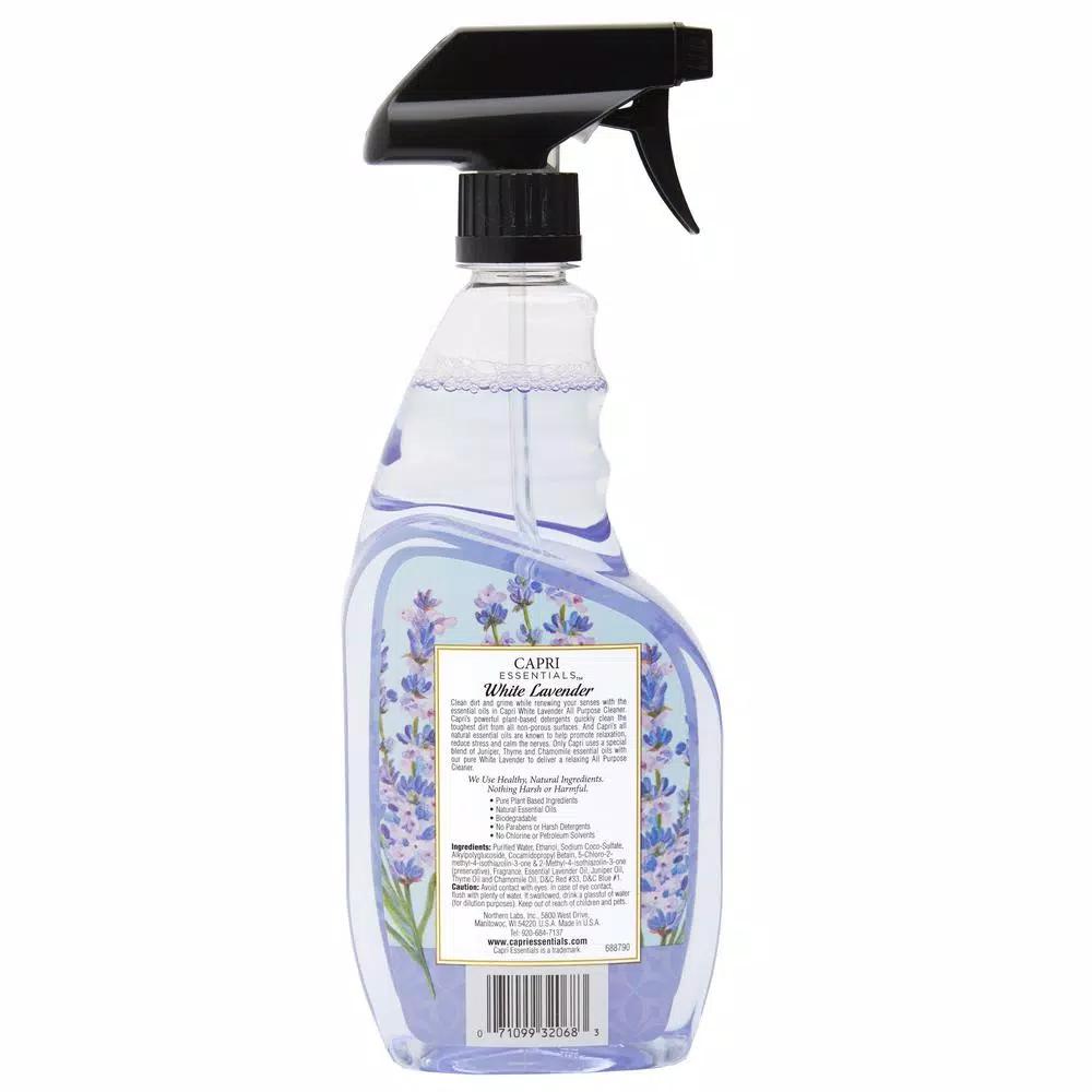 Capri Essentials White Lavender All-Purpose Cleaner, Plant-Based, 23 oz