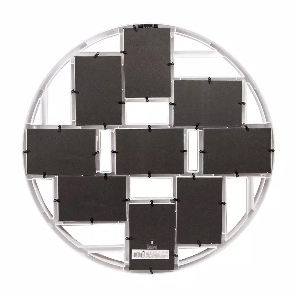Umbra Luna White Multi-Opening Collage Picture Frame, Holds 9 Photos