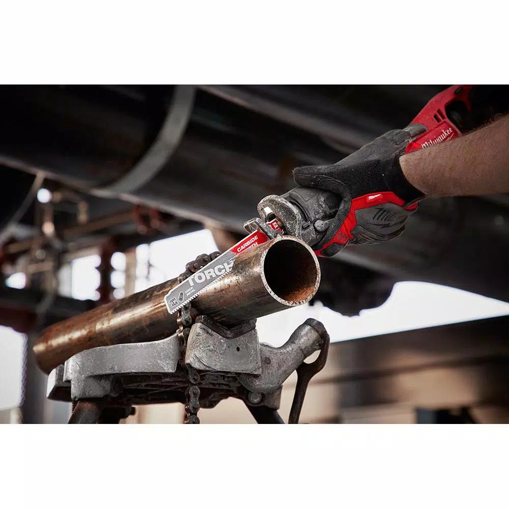 Milwaukee 6 in. 7 TPI The TORCH Carbide & Nitrus Carbide Reciprocating Saw Blade 4-Pack