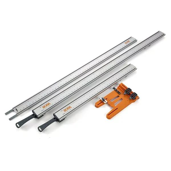 BORA WTX Cutting System with 24 in. and 50 in. Clamp Edges, 50 in. Extension, Connectors, and Saw Plate