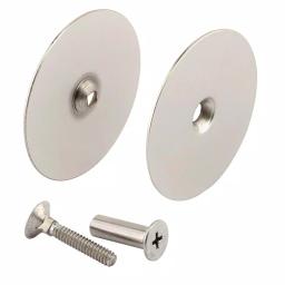 Prime-Line Satin Nickel Door Hole Cover Plate, 2-5/8 in. Diameter, Heavy Duty Steel thumbnail 1