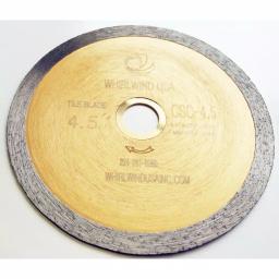 Whirlwind USA 4-1/2 in. Continuous Rim Diamond Saw Blade for Wet Tile, Porcelain, and Glass Cutting thumbnail 2