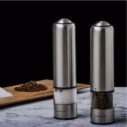 Ovente Electric Salt and Pepper Grinder Set, Stainless Steel with Ceramic Blades, Battery Operated thumbnail 10