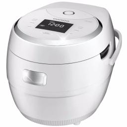 Cuckoo 10-Cup Micom Electric Rice Cooker and Warmer, 2.5 qt. Multi-Cooker with 16 Programs, White/Silver thumbnail 1