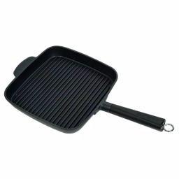 MasterPan Sectional Series 11 in. Cast Aluminum Nonstick Grill Pan, Black thumbnail 1
